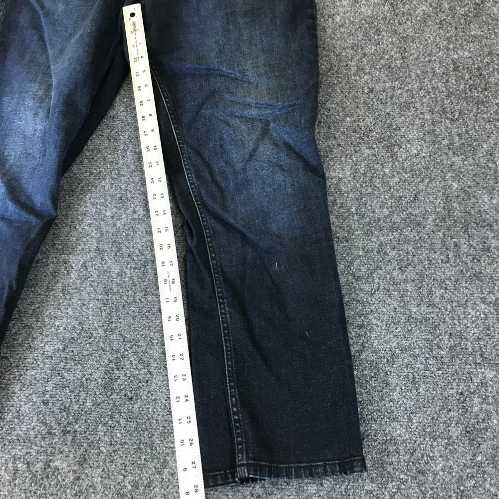 Buffalo Jackson Jeans Men's 36x28 Blue Denim Double Stitch Stretch Straight Leg